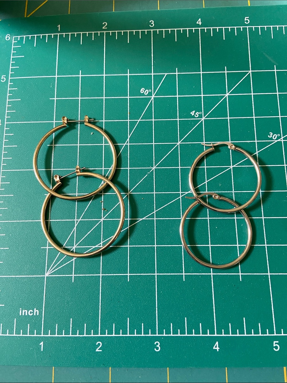 2 pair Hoop Earrings - Classic Women Jewelry